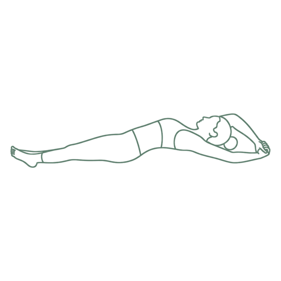 Sage line drawing of Banana Pose