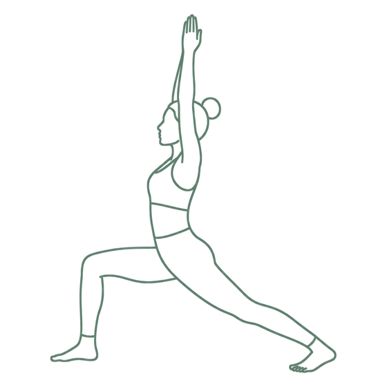 Sage line drawing of High Lunge