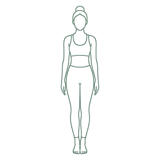 Sage line drawing of Mountain Pose