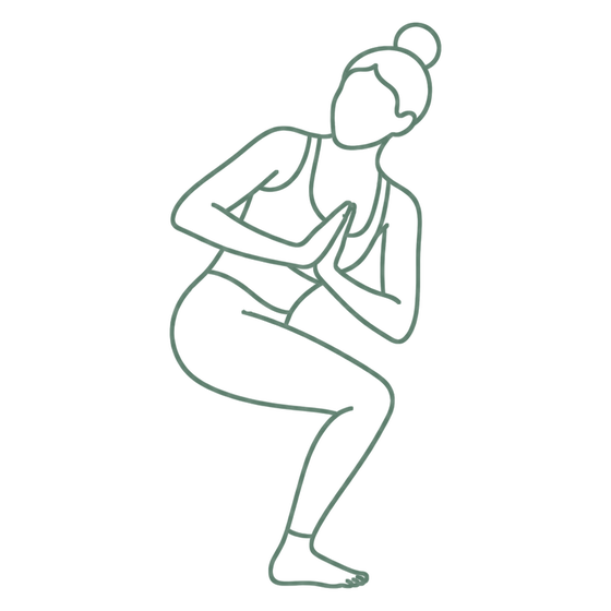 Sage line drawing of Revolved Chair